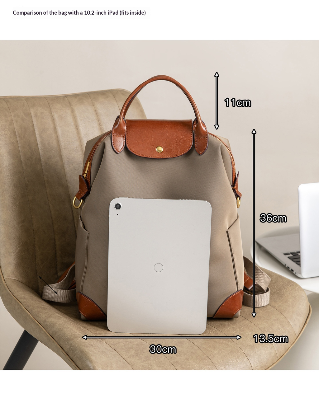 Waterproof Nylon Convertible Travel Backpack Purse