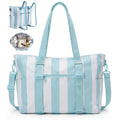 Striped Multi-Pocket Large Capacity Portable Beach Bag
