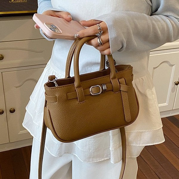 Sweet Mini Tote Bag with Belt Detail