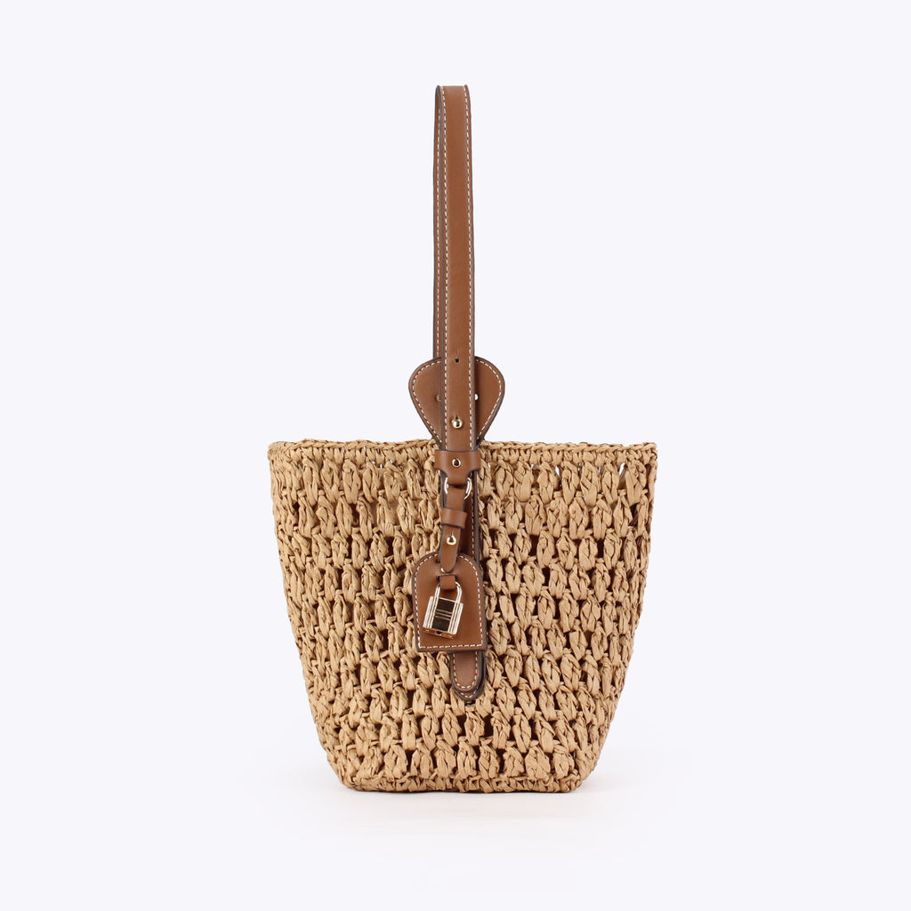 Women Hand-Woven Crossbody Bag, Casual Vacation Shoulder Handbag
