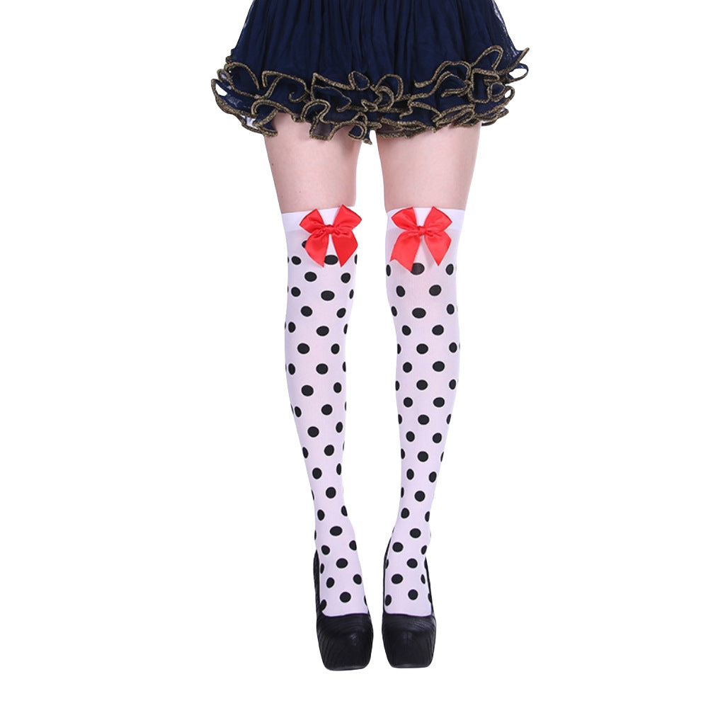 Christmas Halloween Party Knee high Socks Cosplay Apparel Accessories