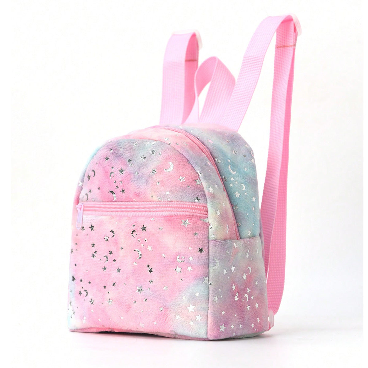 Rainbow Multicolor Pu Quilted Mini Backpack
