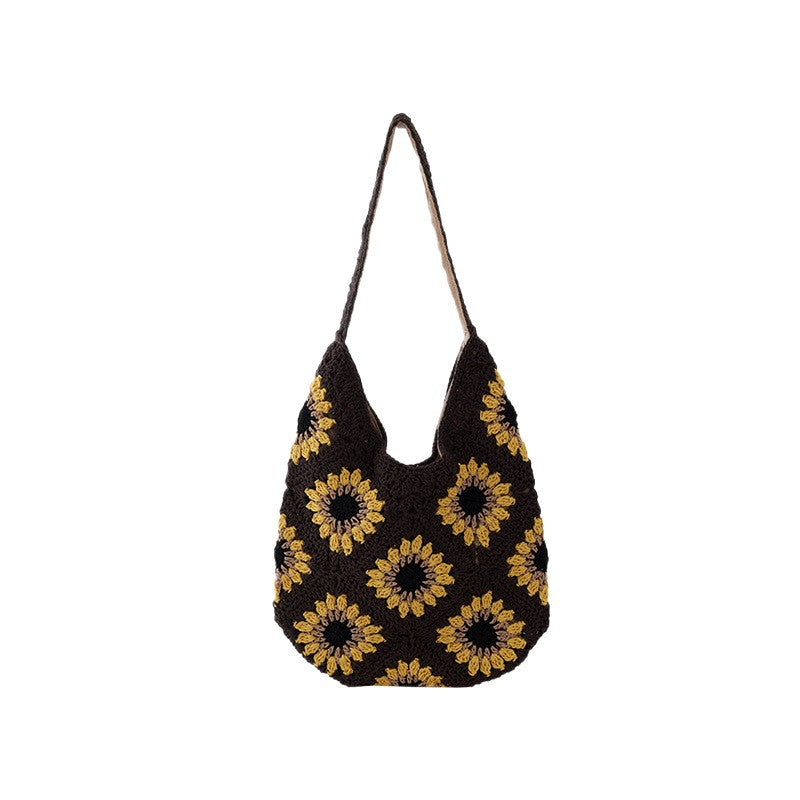 Women Lightweight Large Capacity Casual Woven Bag