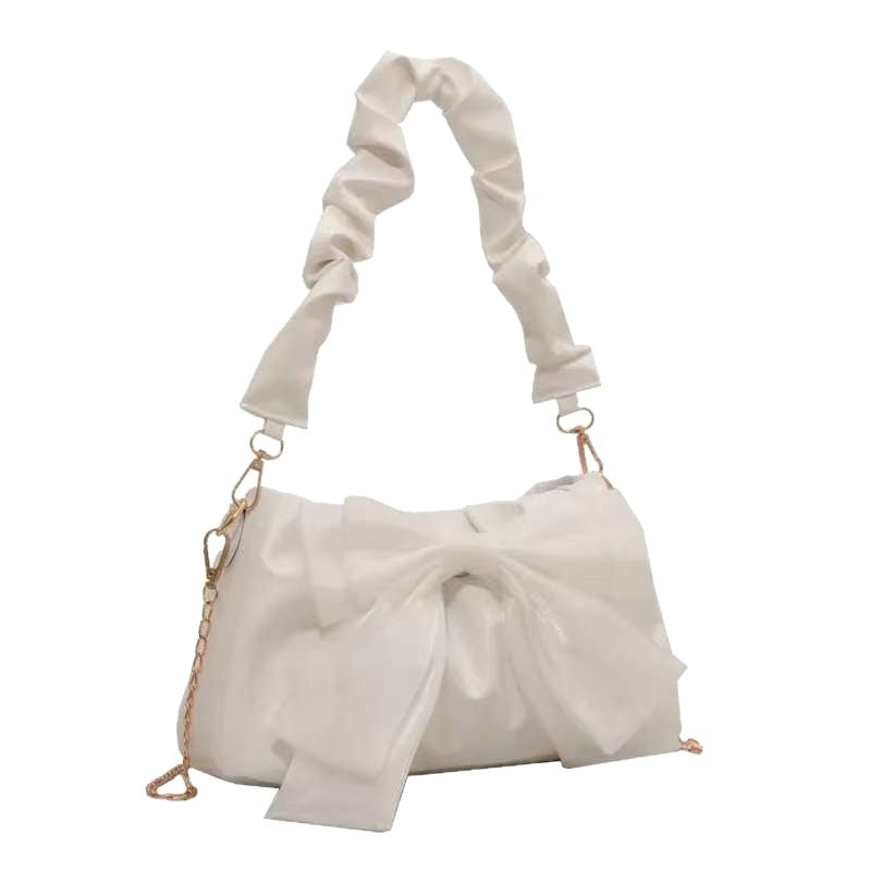 Hobo Purse Chain Strap Ruched Shoulder Handbag for Everyday