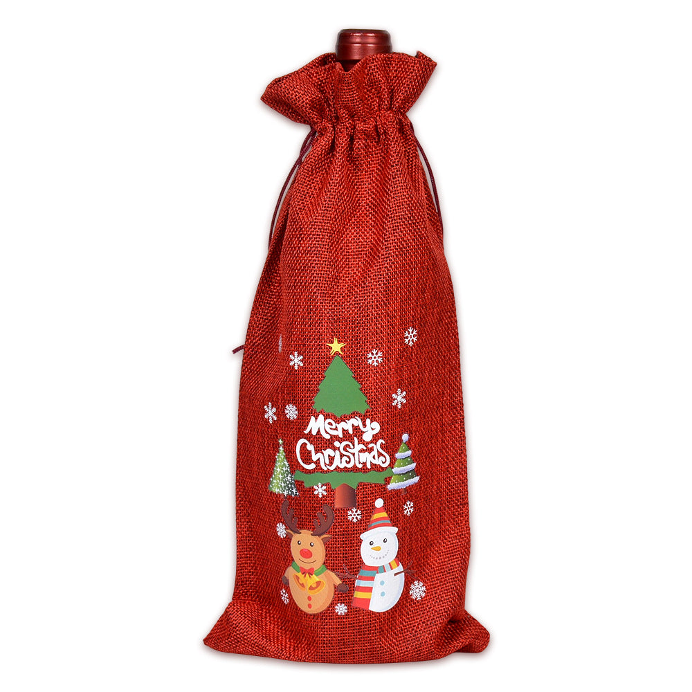 Buffalo Plaid Christmas Drawstring Holiday Gift Bags