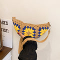 Crochet Sunflower Crossbody Bag