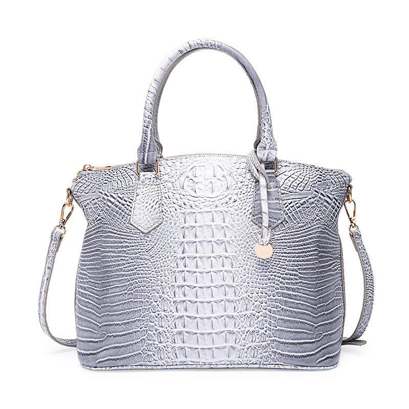 Portable Crossbody Retro Multi-Color Crocodile Pattern Bag