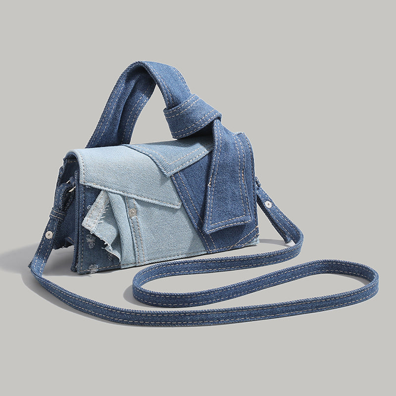 Women 2026 Simple Denim Small Square Bag, Versatile Fashion Crossbody Shoulder Bag