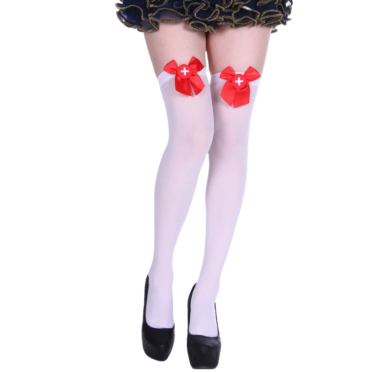 Christmas Halloween Party Knee high Socks Cosplay Apparel Accessories