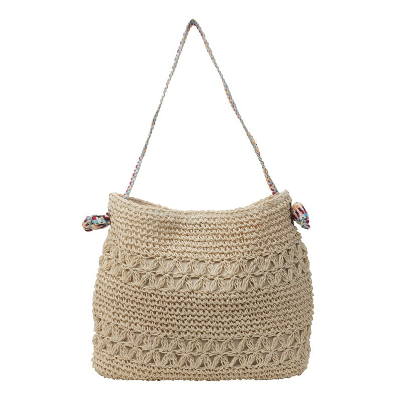 Women Lazy Straw 2026  New Versatile Shoulder Commute Beach Bag