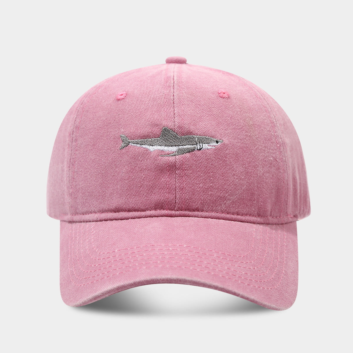 Washed Shark Retro Style Baseball Cap