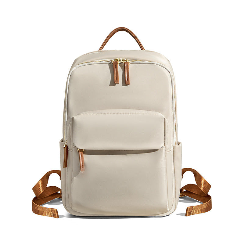 Korean Style Casual Commuting Computer Backpack For Women 2026 Spring And Summer Versatile Simple Oxford Cloth Travel Backpack Large Capacity
