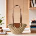 French Aquatic Grass Woven Crossbody Bag