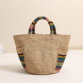 Women Premium Raffia Handheld Straw New Colorful Woven Beach Bag