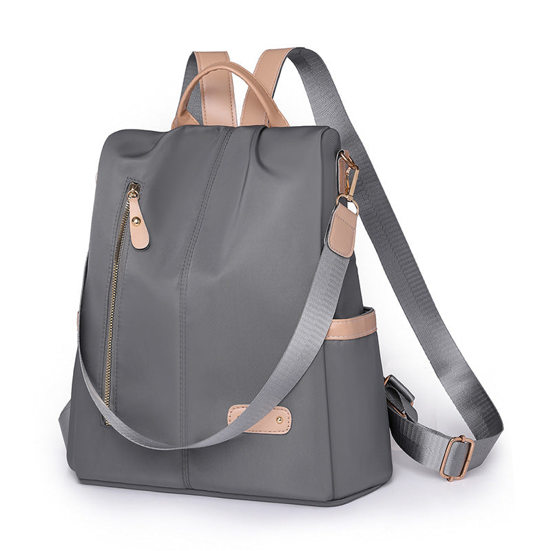 Cross-Border Wholesale Simple Nylon Backpack Women'S Backpack Large Capacity High-End Bags Bags Women'S Bags Wholesale