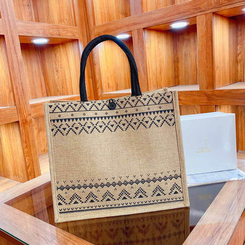 Linen Tote Bag Large Capacity Mommy Bag