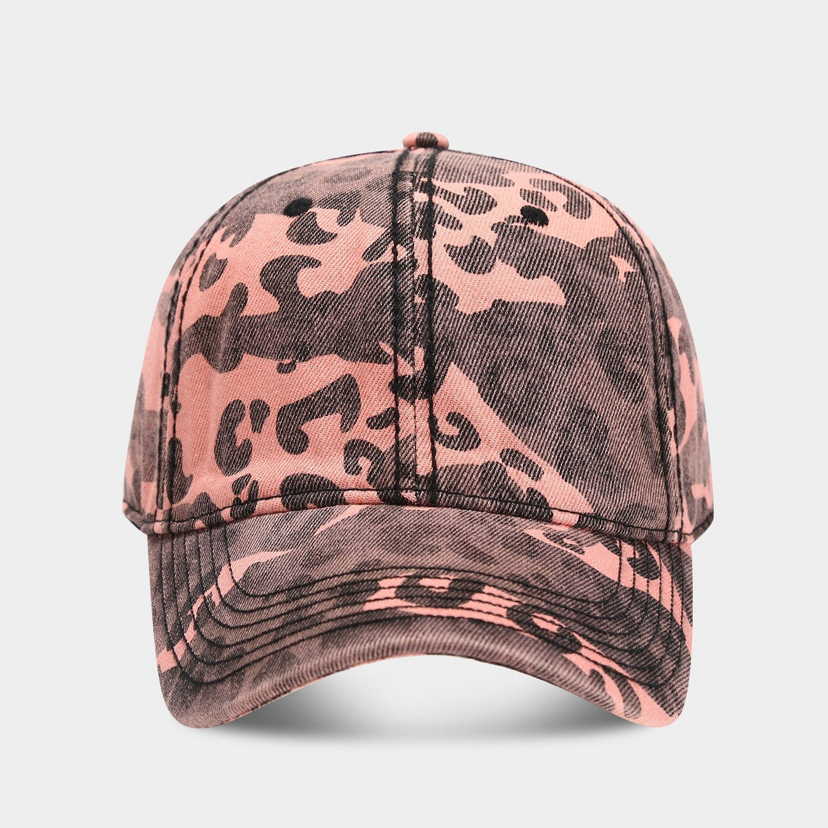 Camouflage Washed Retro Slimming Baseball Cap
