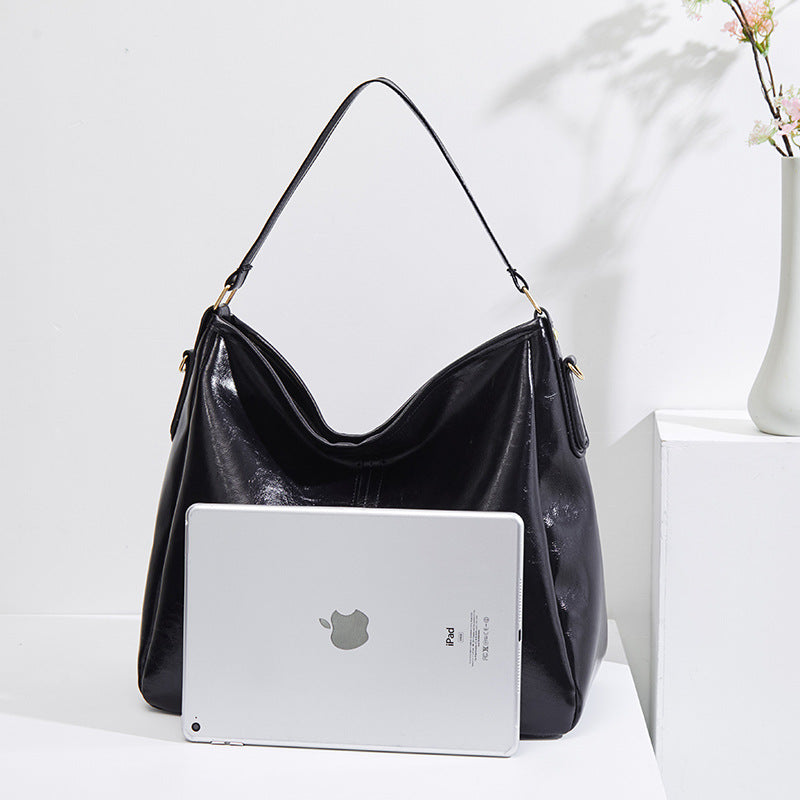 Hobo Large Slouchy PU Leather Shoulder Bag