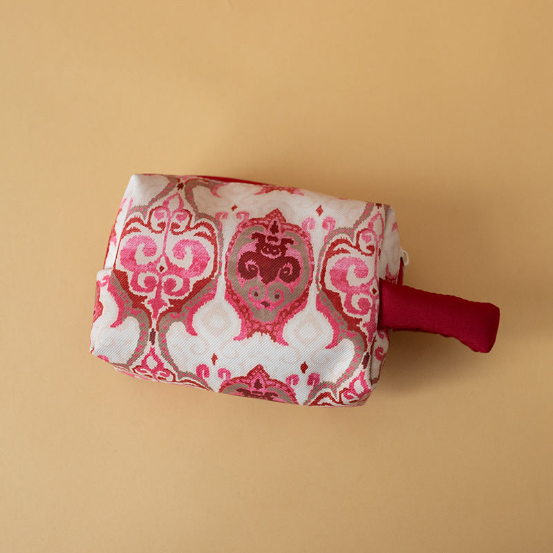 2026 Original Ethnic Pattern Handheld Makeup Waterproof Clutch Pouch
