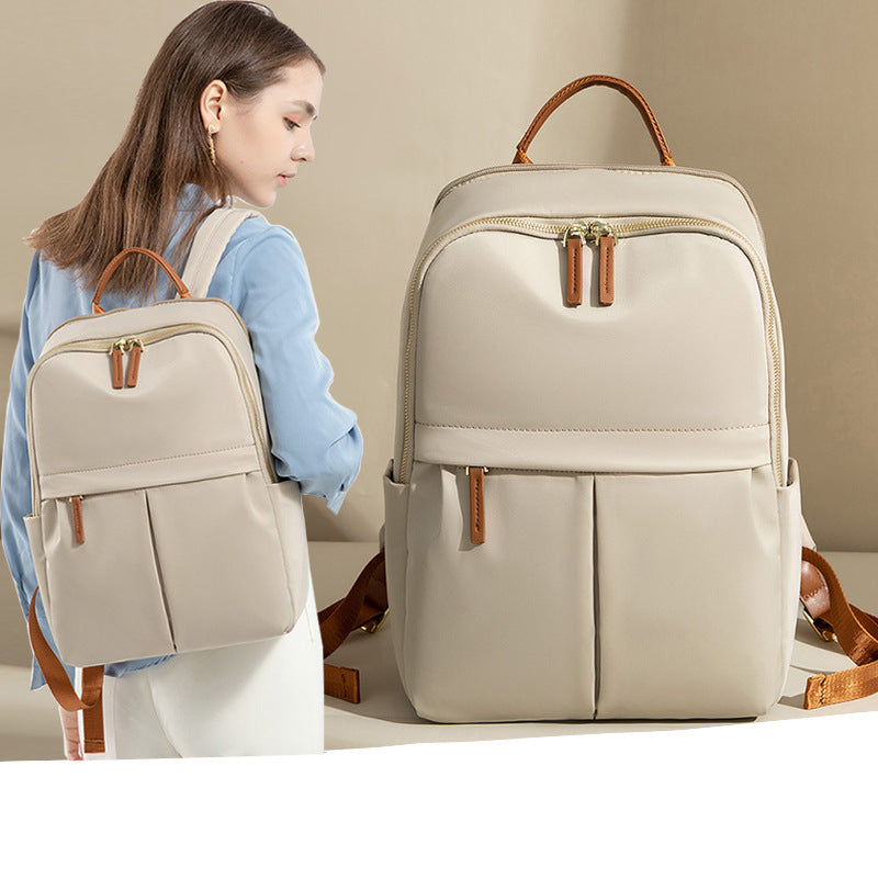 Casual Commuting Multifunctional Backpack Women'S 15-Inch Computer Backpack 2026 Spring Versatile Simple Large Capacity Travel Bag