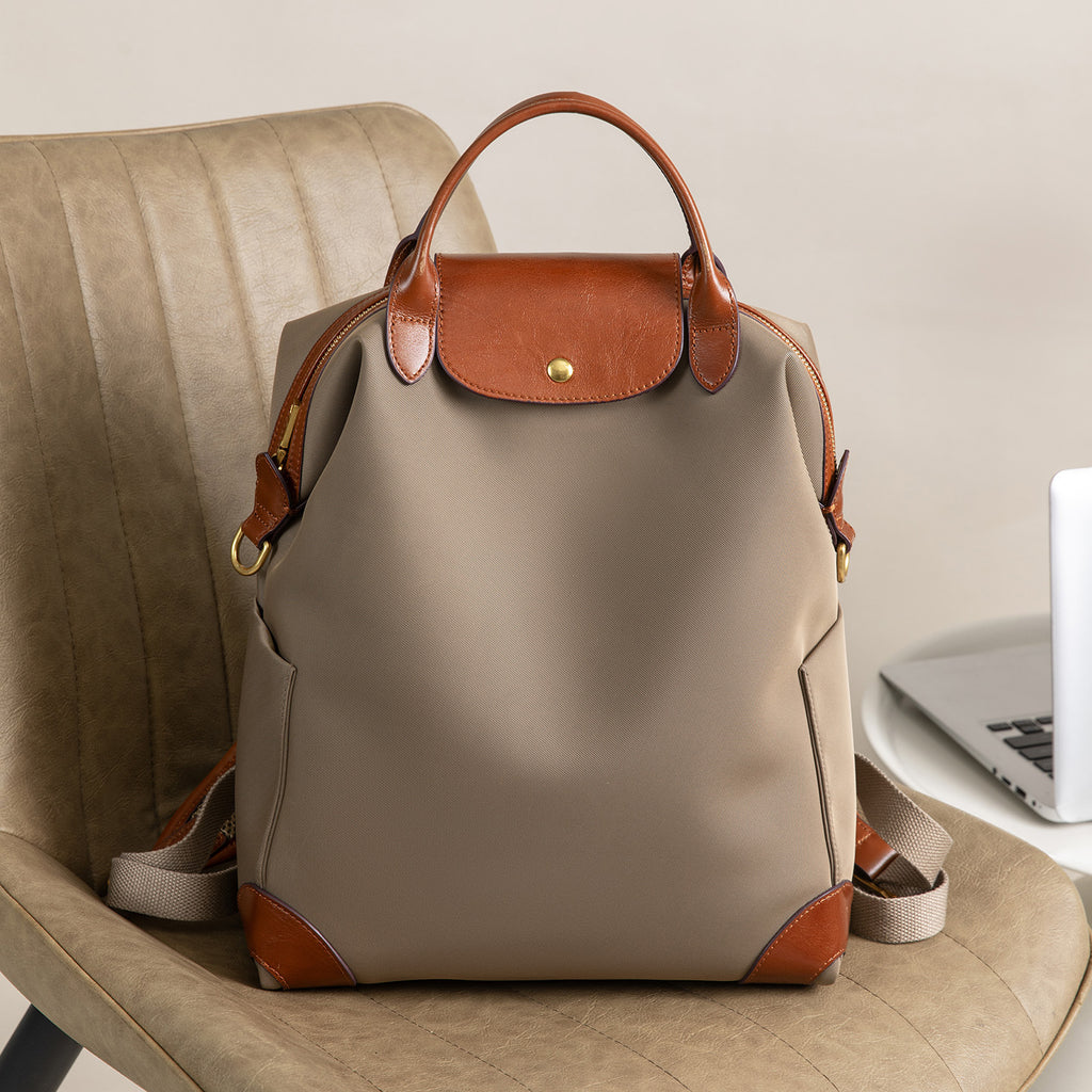Waterproof Nylon Convertible Travel Backpack Purse