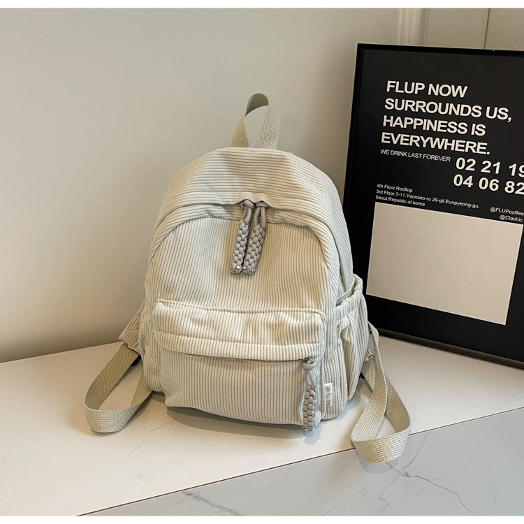 Corduroy Small Forest Casual Backpack