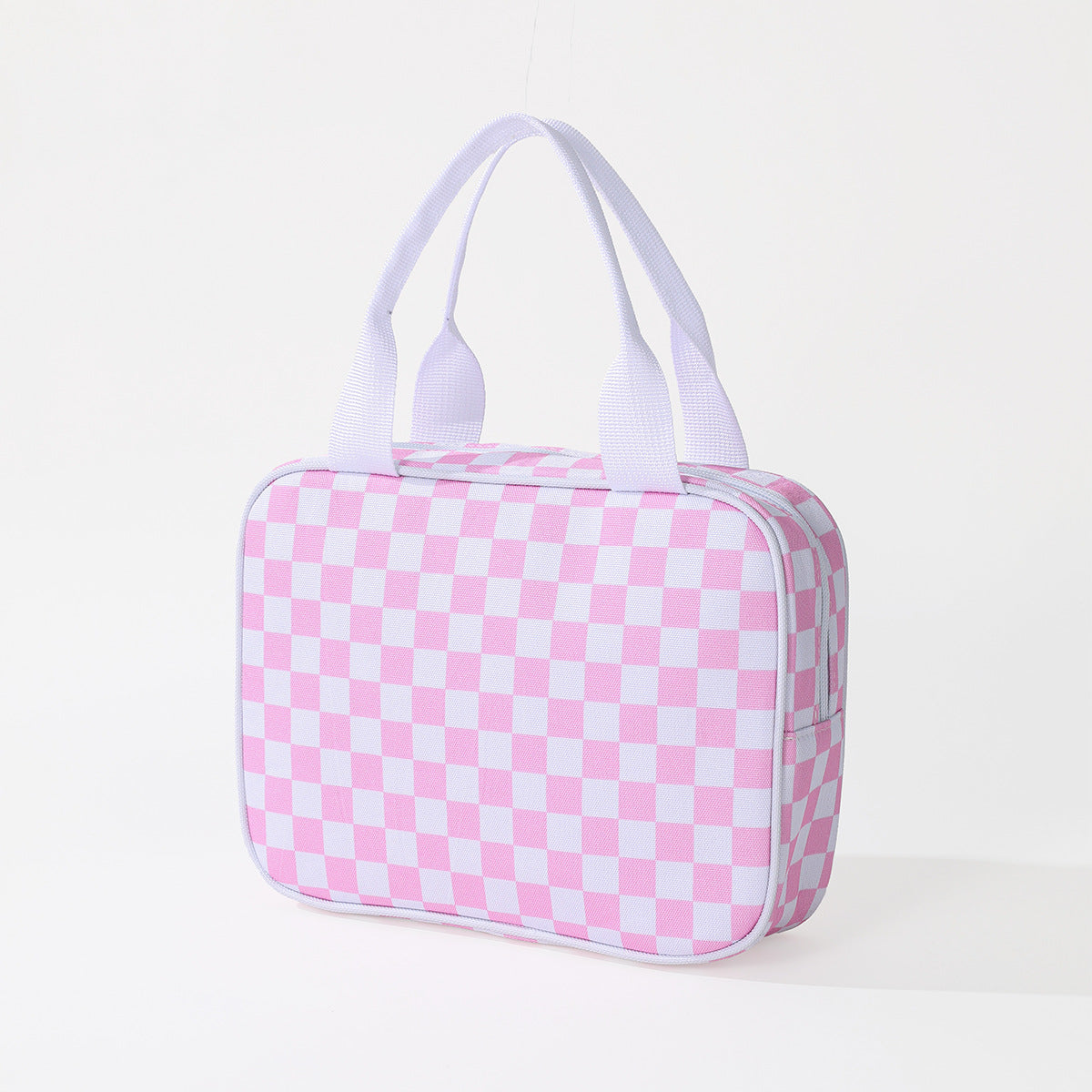 Checkerboard Large Capacity Insulated Lunch Bag