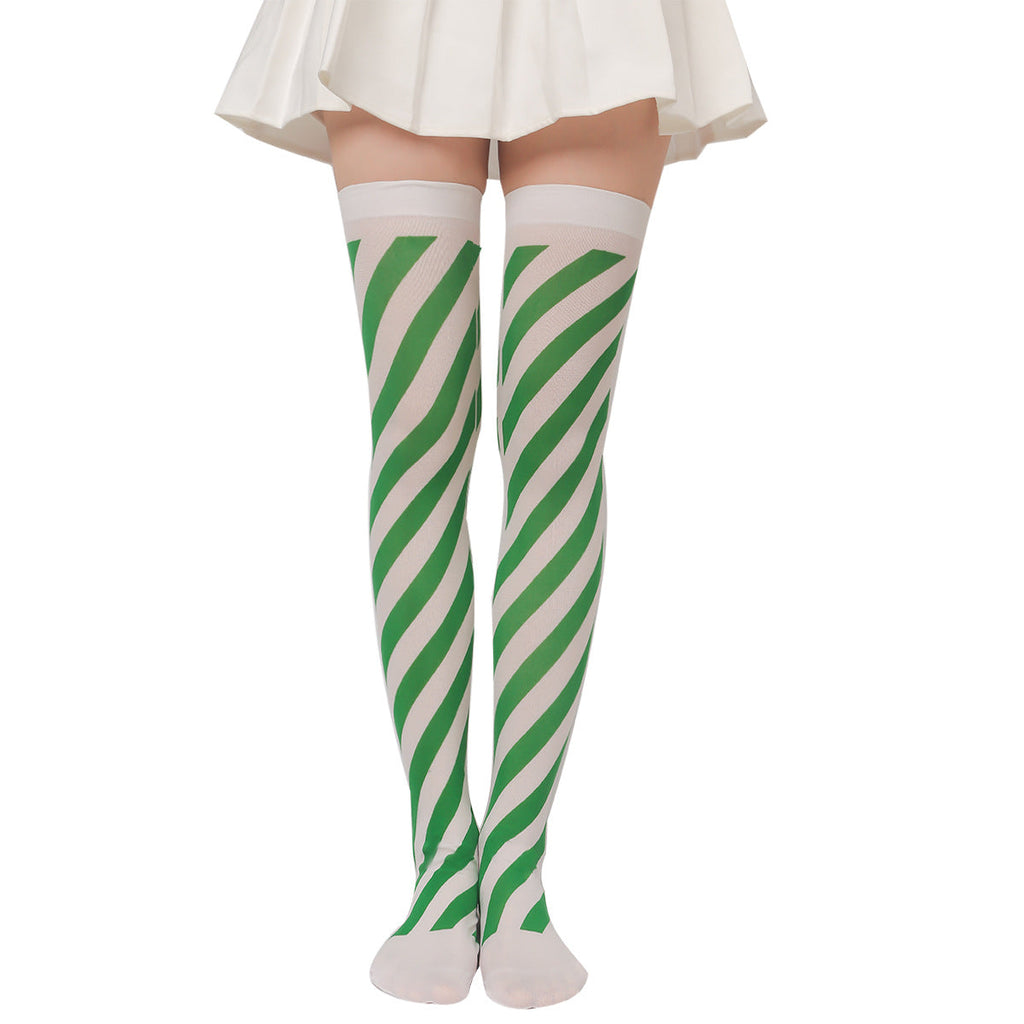 Halloween Faux Blood Splatter Thigh-High Socks