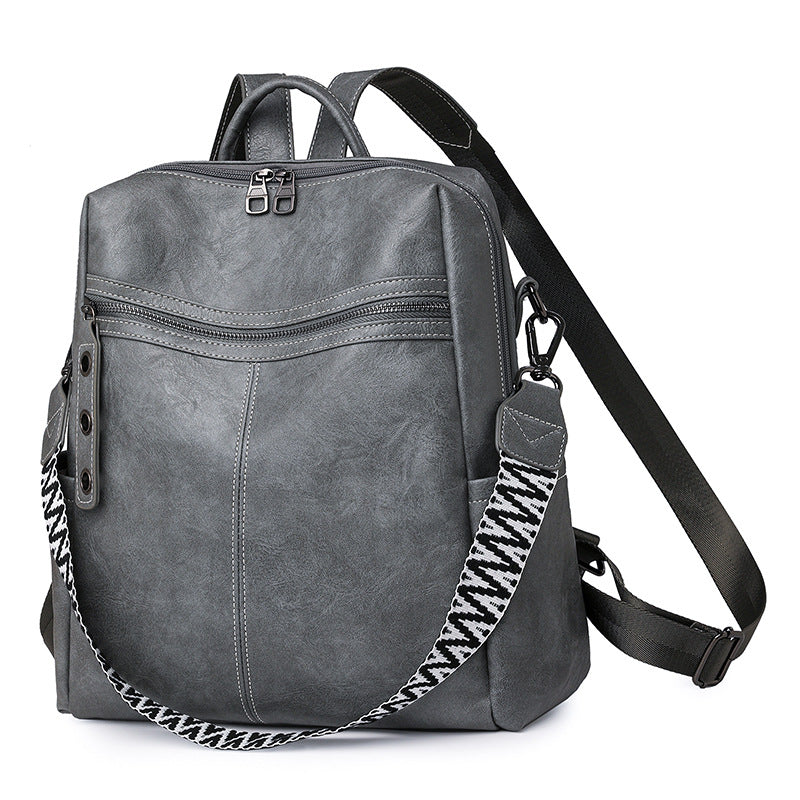 Women PU Large Capacity Crossbody Backpack, Business Commute Shoulder Bag
