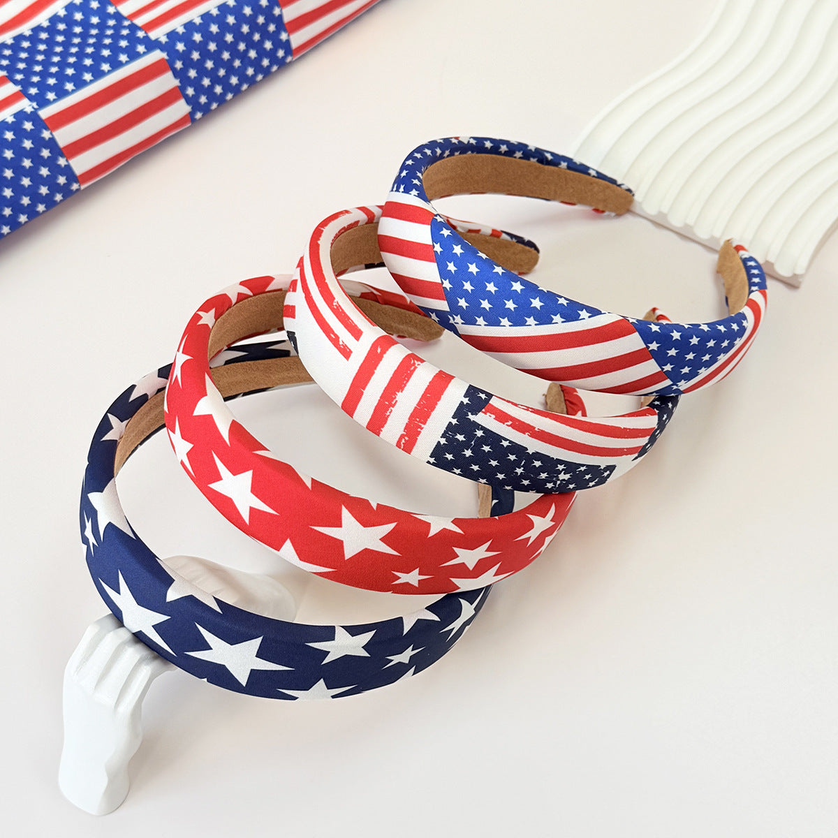 Independence Day Stars Stripes Sponge Headband