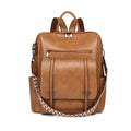 Women Vintage New Premium Soft PU Convertible Shoulder Large Commute Backpack