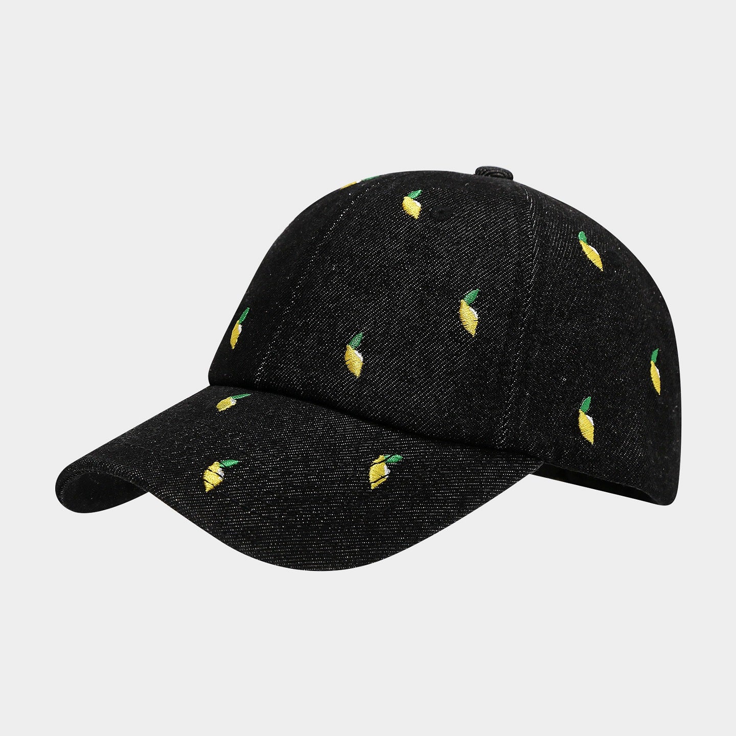 Love Embroidered Denim Baseball Cap