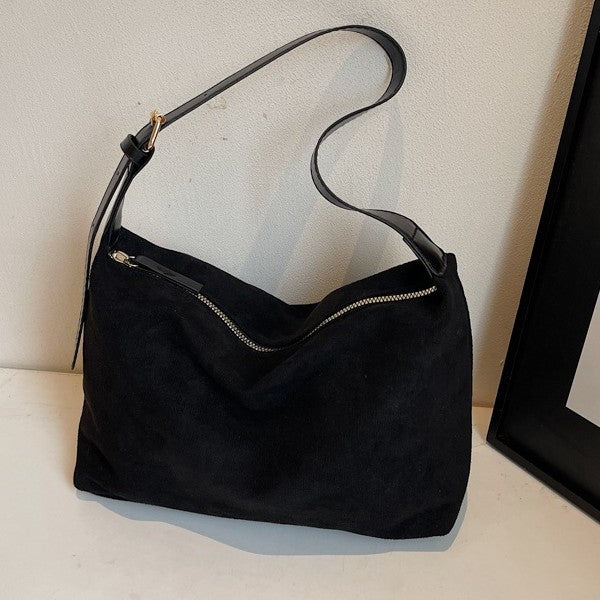 Vintage Crescent Soft PU Leather Baguette Shoulder Bag