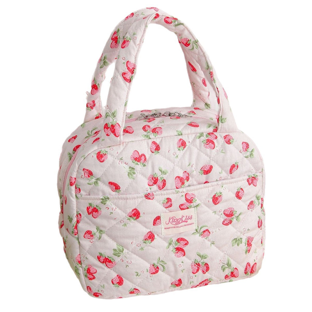 Small Floral Insulated Large Capacity Lunch Bag