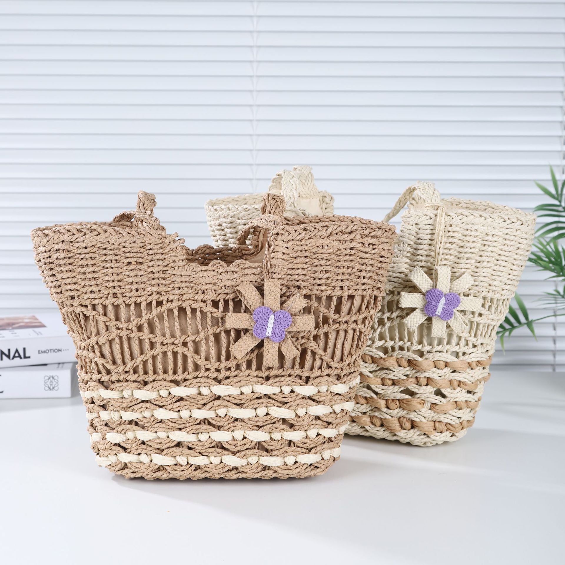 Boho Floral Handwoven Crochet Tote Bag
