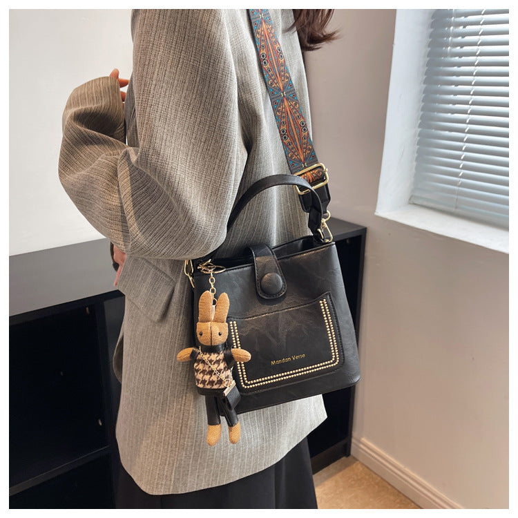 Women Vintage Premium New Fashion Shoulder Crossbody Handheld Bucket Bag