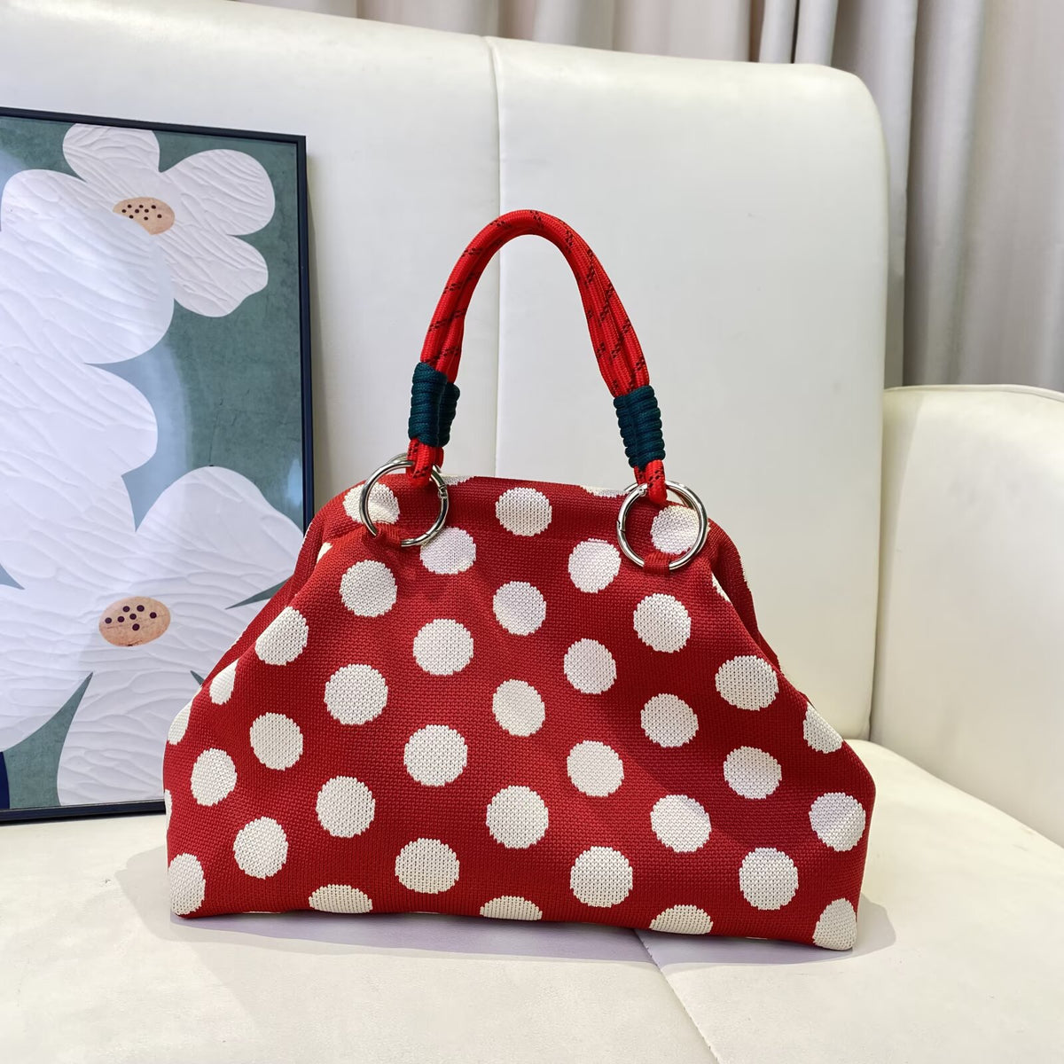 Burgundy Tote Bag color view