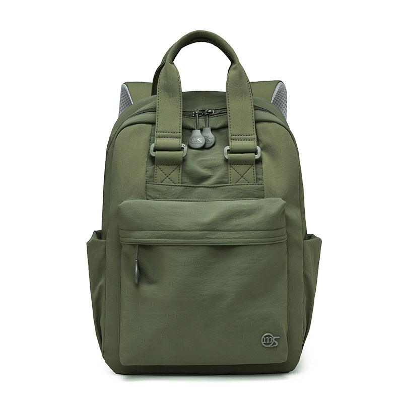 Solid Color Large Capacity Lightweight Commuting Backpack