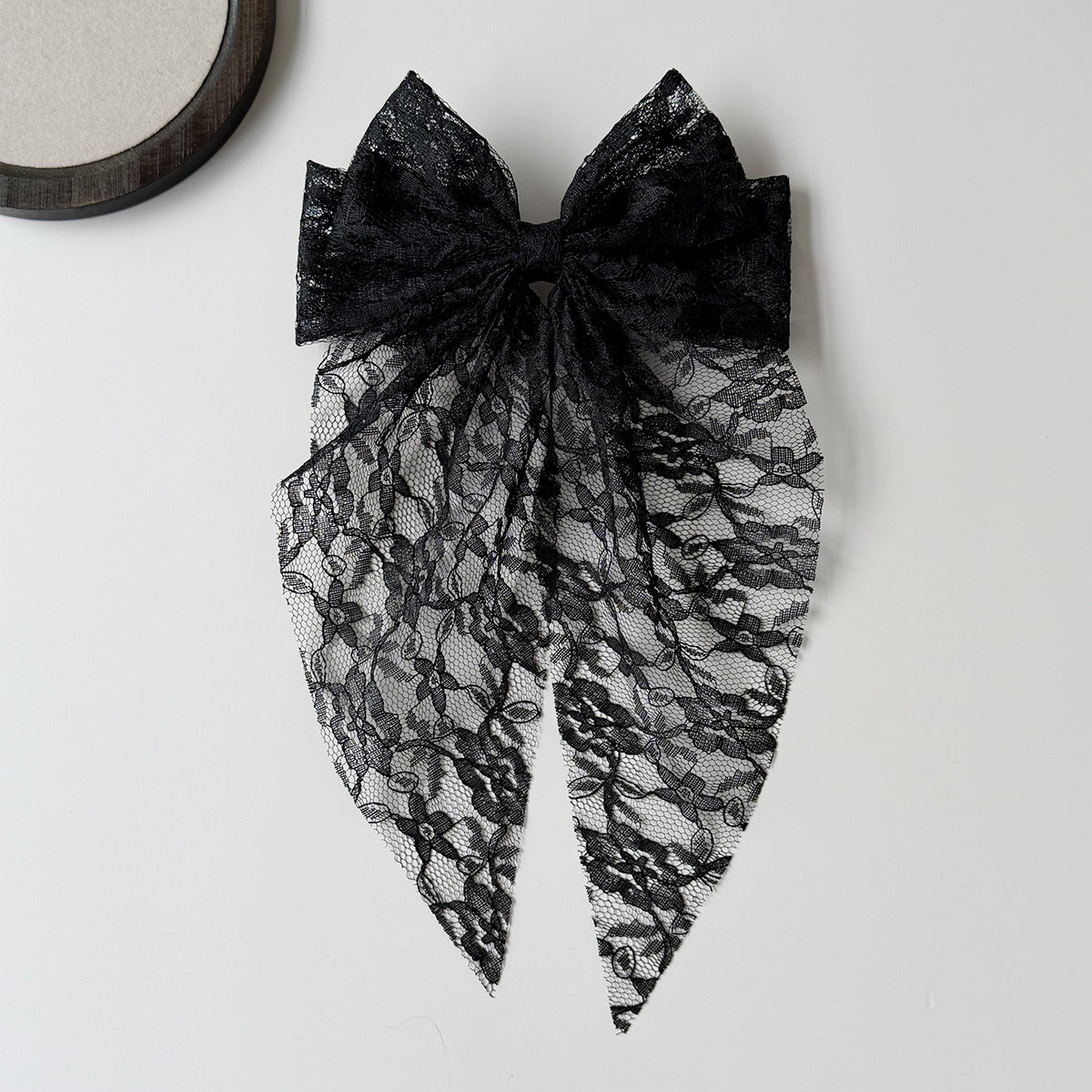 Elegant Lace Bow Spring Hair Clip