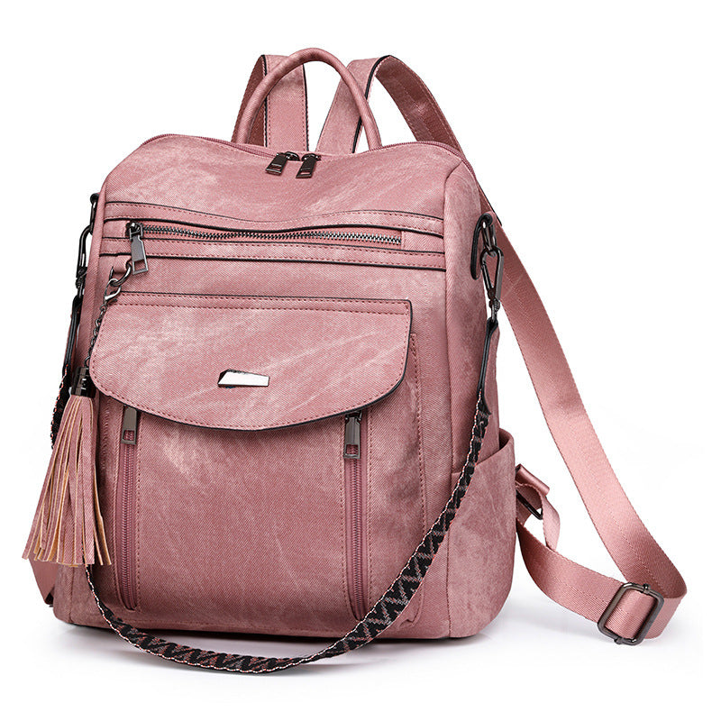 Women Spring Trendy PU Multifunctional Backpack