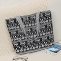 Double-Sided Printed Large Capacity Canvas Tote Bag