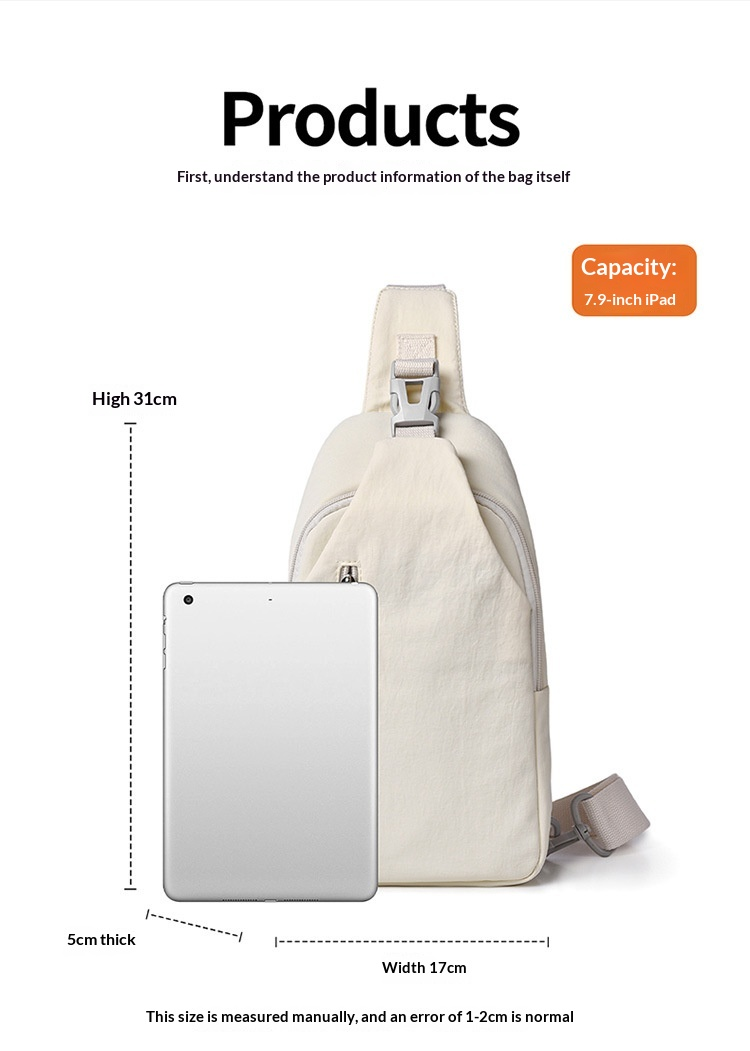 Water-Resistant Crossbody Sling Bag