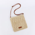 Hollow Paper Rope Woven Crossbody Bag, Summer Beach Vacation Handmade Bag