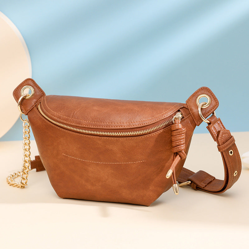 Women Retro Chest Fanny Bag, Fashion Casual Crossbody Bag