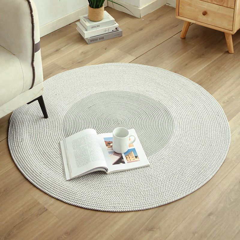 Cotton Linen Tassel Round Floor Mat
