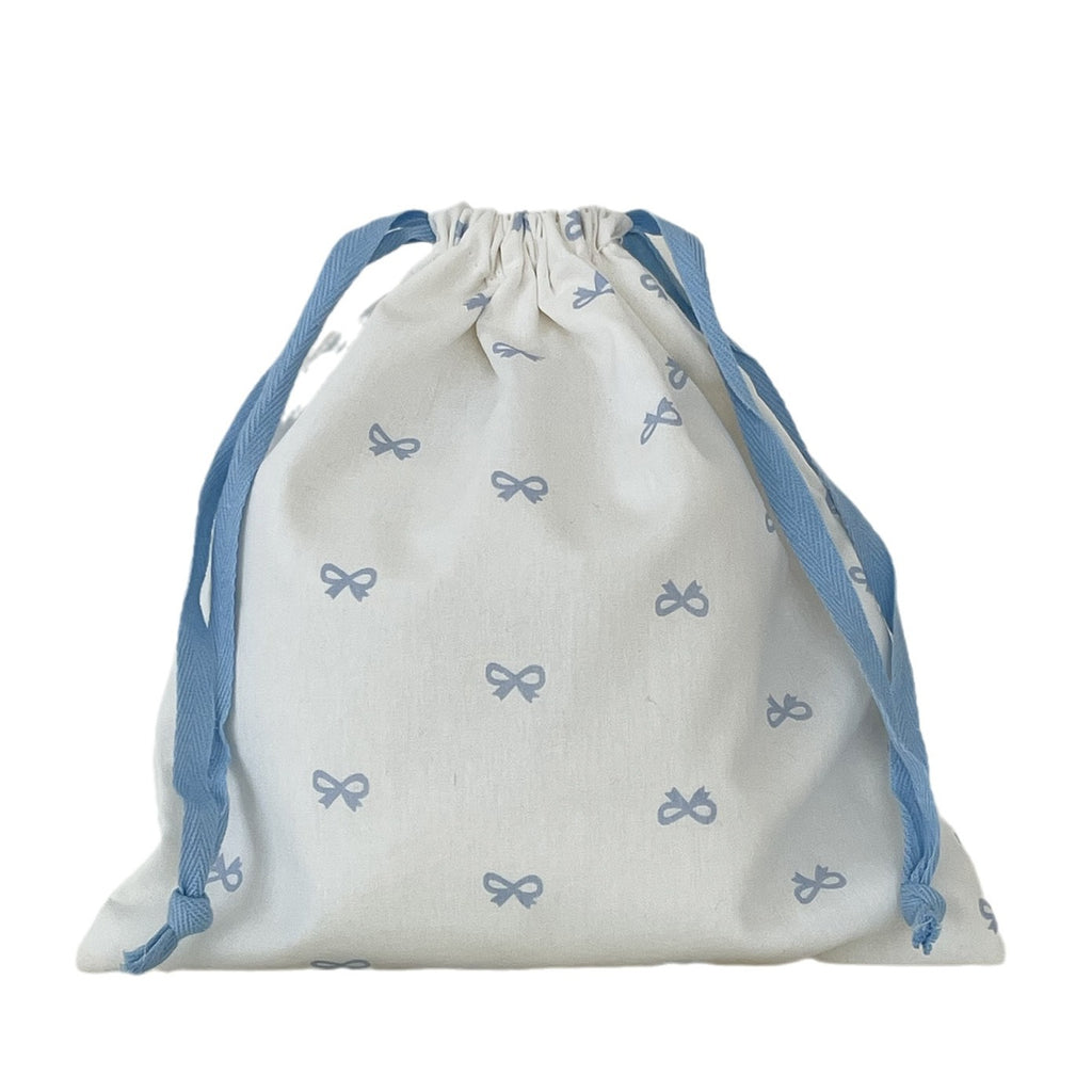 Sweet Bow Printed Drawstring Storage Bag