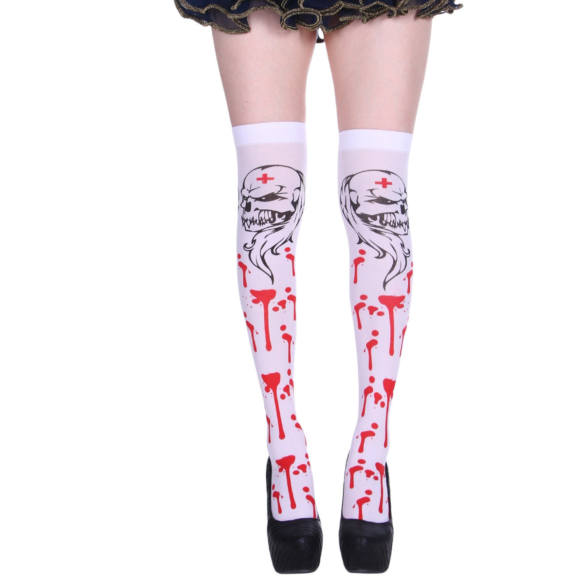 Christmas Halloween Party Knee high Socks Cosplay Apparel Accessories