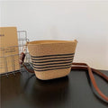 Women Summer Trend Straw Small 2026 New Beach Woven Crossbody Bucket Bag