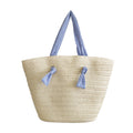 Single-Shoulder Paper-Braided Straw Beach Tote