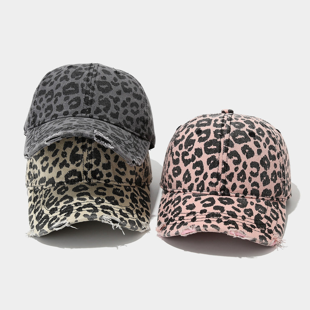 Retro Leopard Print Baseball Cap